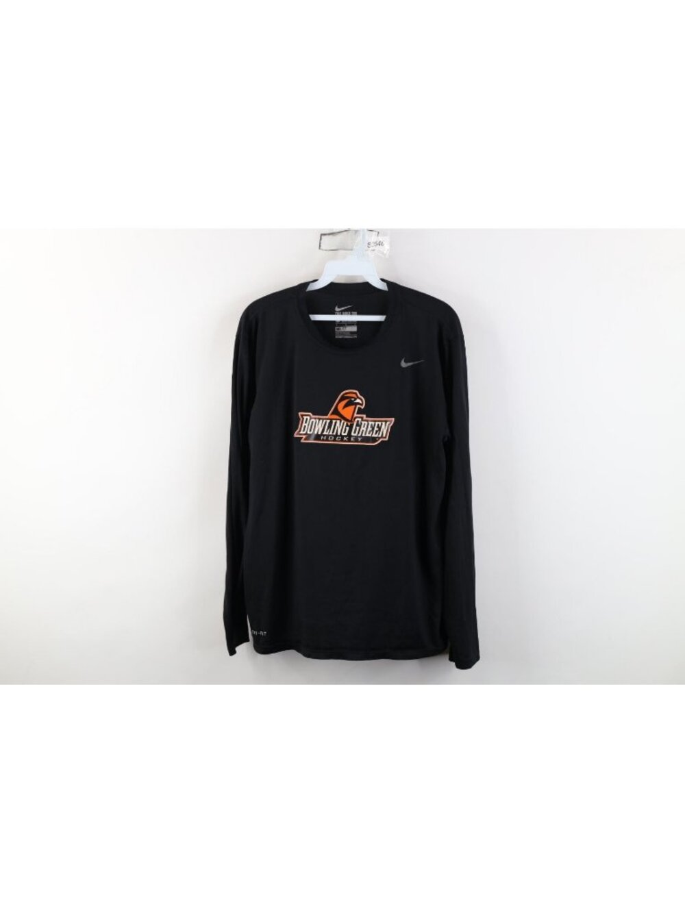 Nike Mens Large Team Issued Bowling Green State University Hockey T-Shirt Black